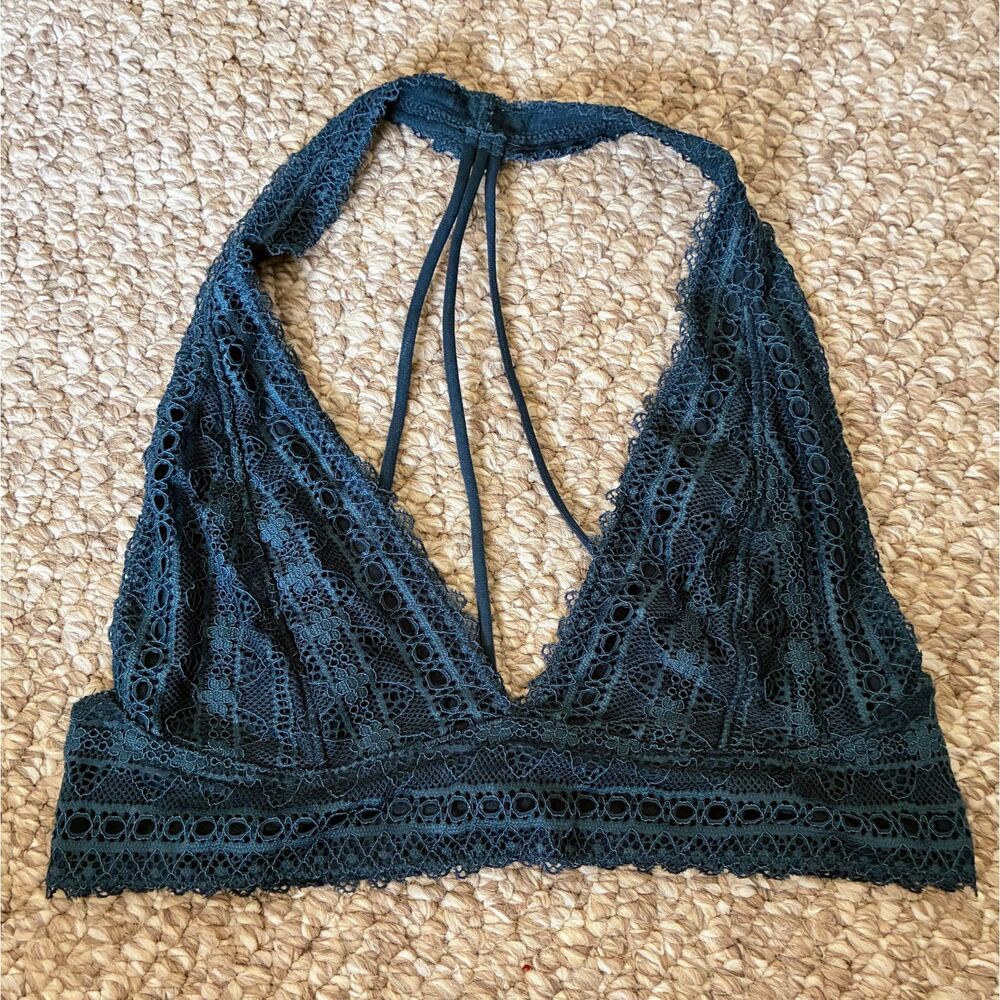 Urban Outfitters Strappy Lace Halter Bralette